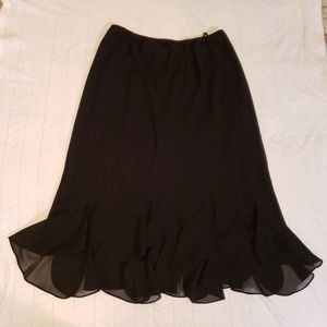 J.B.S. Black Lined Ruffled Fun and Frilly skirt